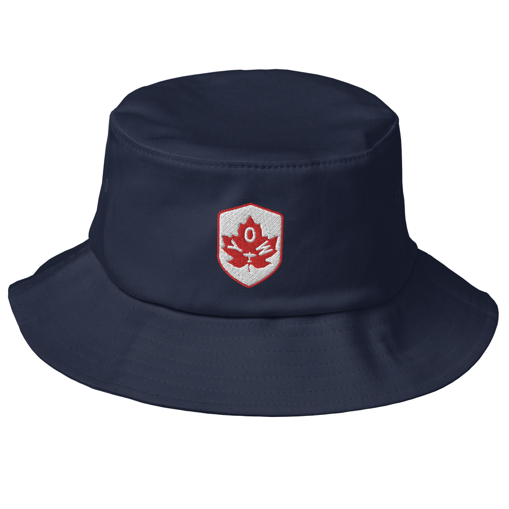 Maple Leaf Bucket Hat - Red/White • YOW Ottawa • YHM Designs - Image 07