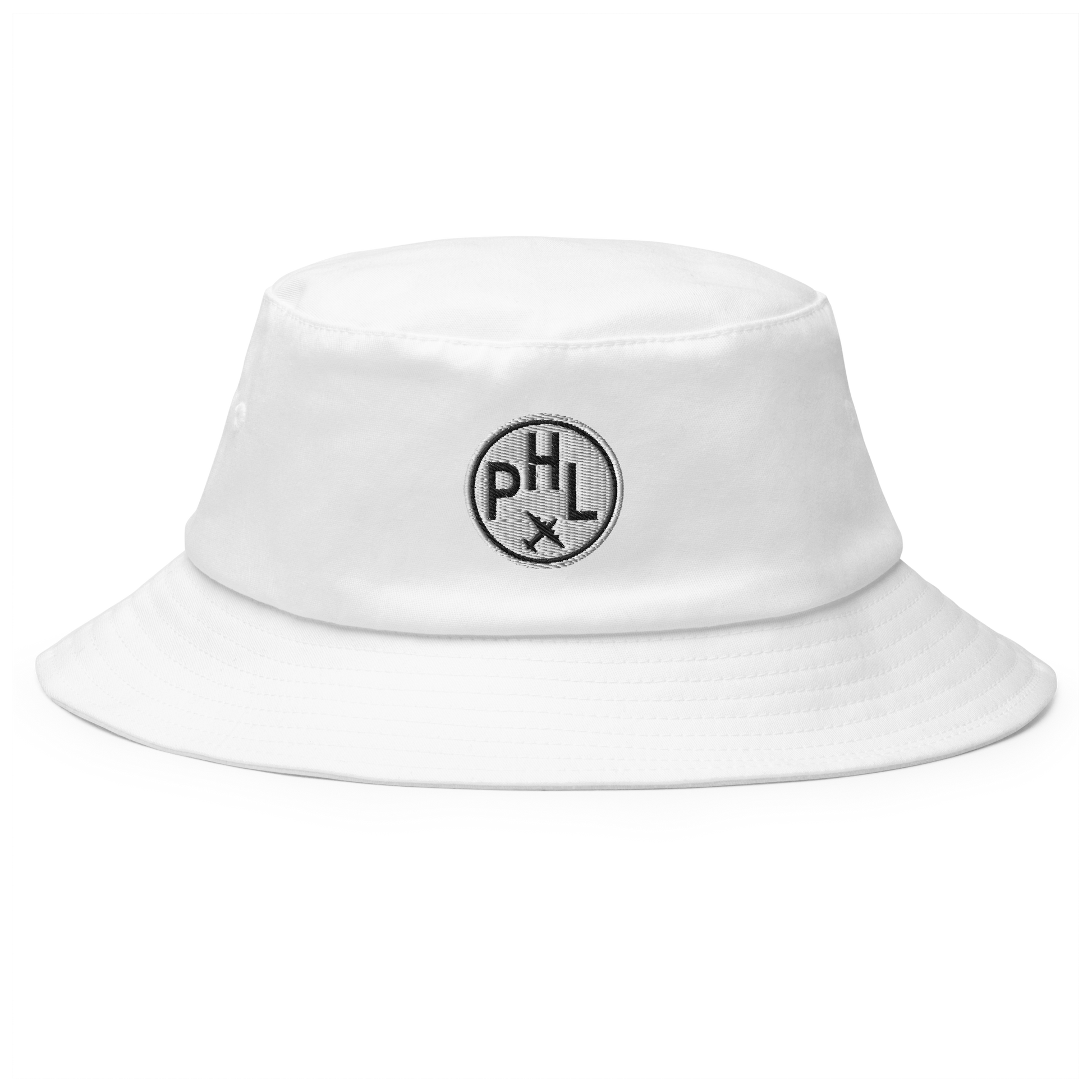 Roundel Bucket Hat - Black & White • PHL Philadelphia • YHM Designs - Image 12