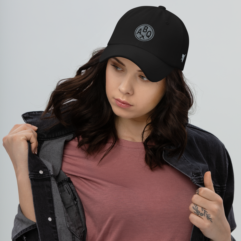 Roundel Baseball Cap - Grey • ABQ Albuquerque • YHM Designs - Image 04