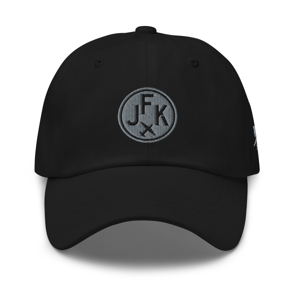 Roundel Baseball Cap - Grey • JFK New York City • YHM Designs - Image 05