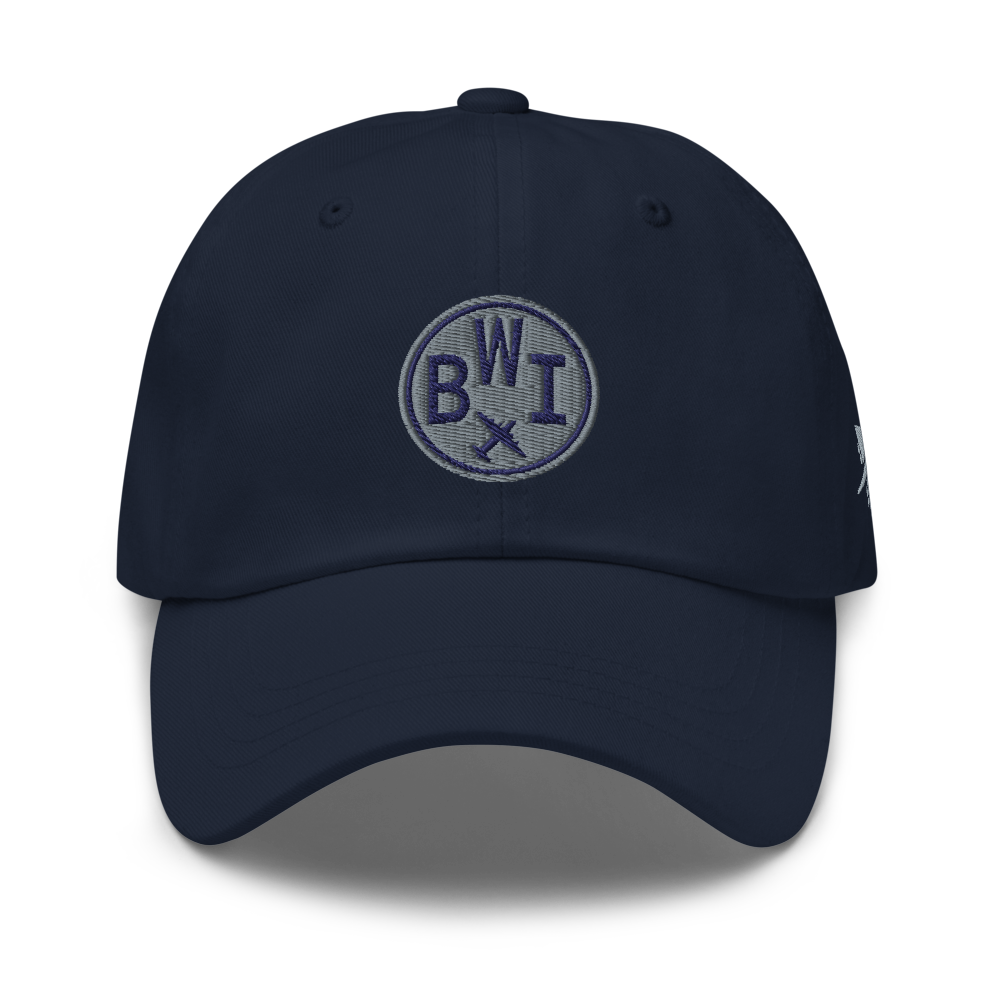 Roundel Baseball Cap - Grey • BWI Baltimore • YHM Designs - Image 09