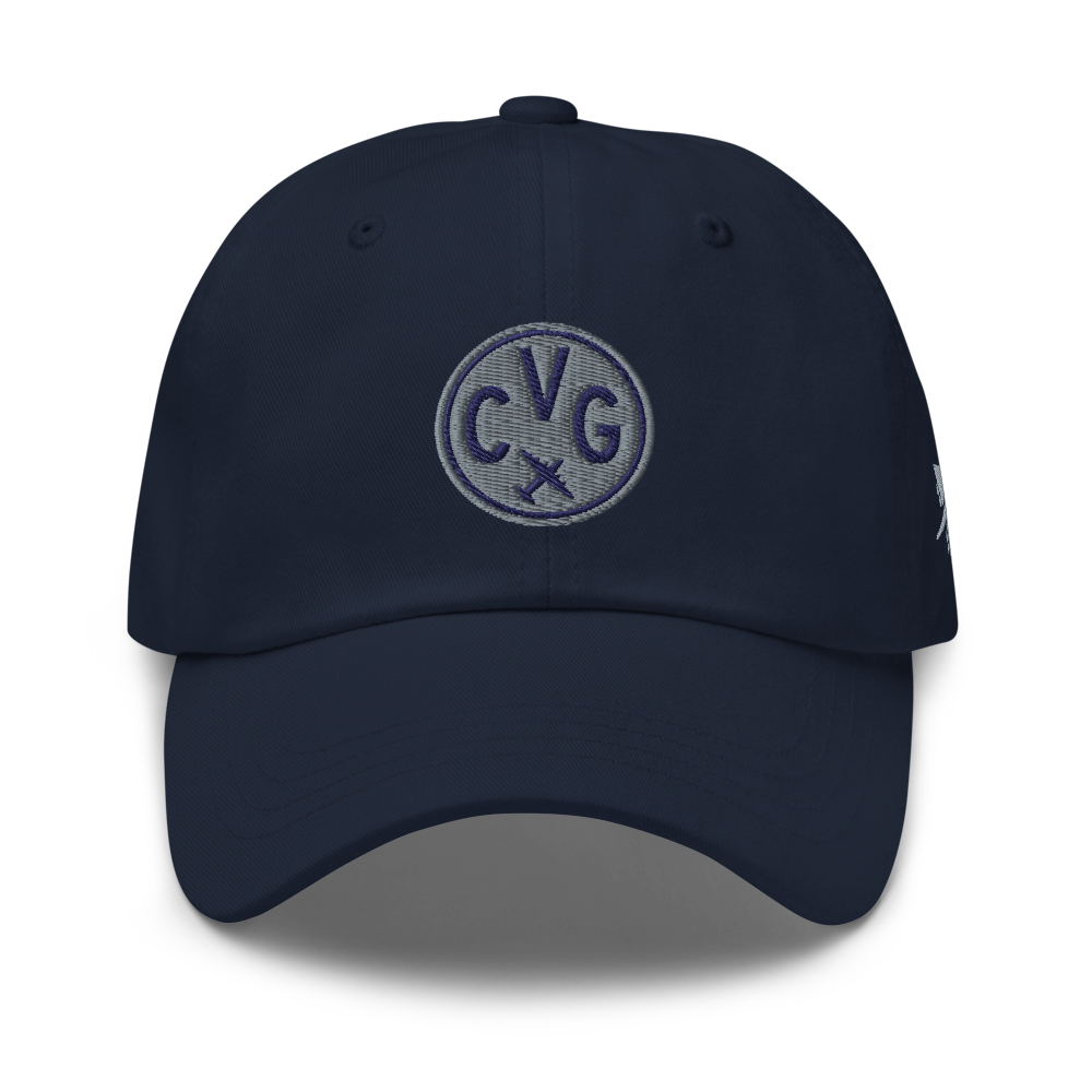Roundel Baseball Cap - Grey • CVG Cincinnati • YHM Designs - Image 09