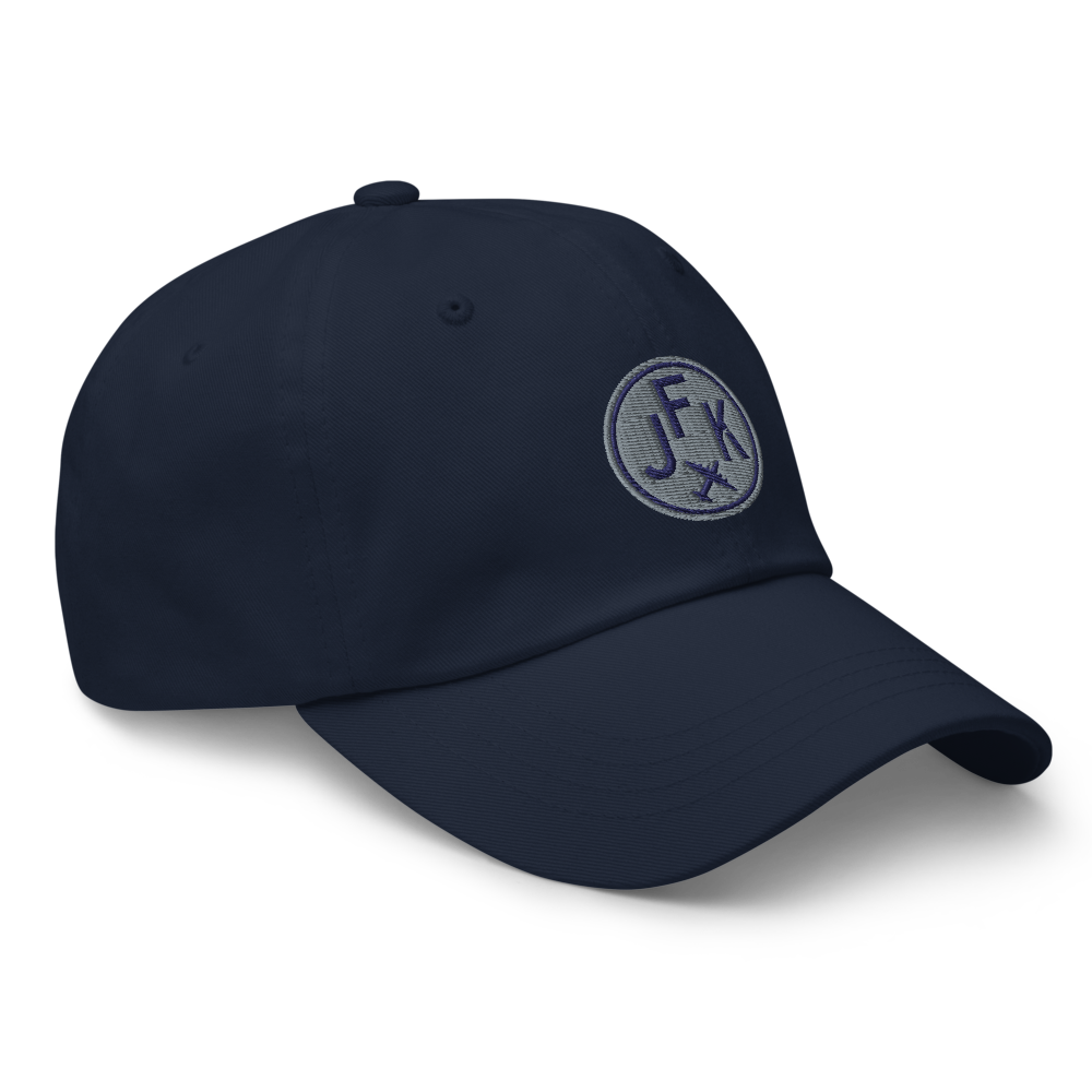Roundel Baseball Cap - Grey • JFK New York City • YHM Designs - Image 10