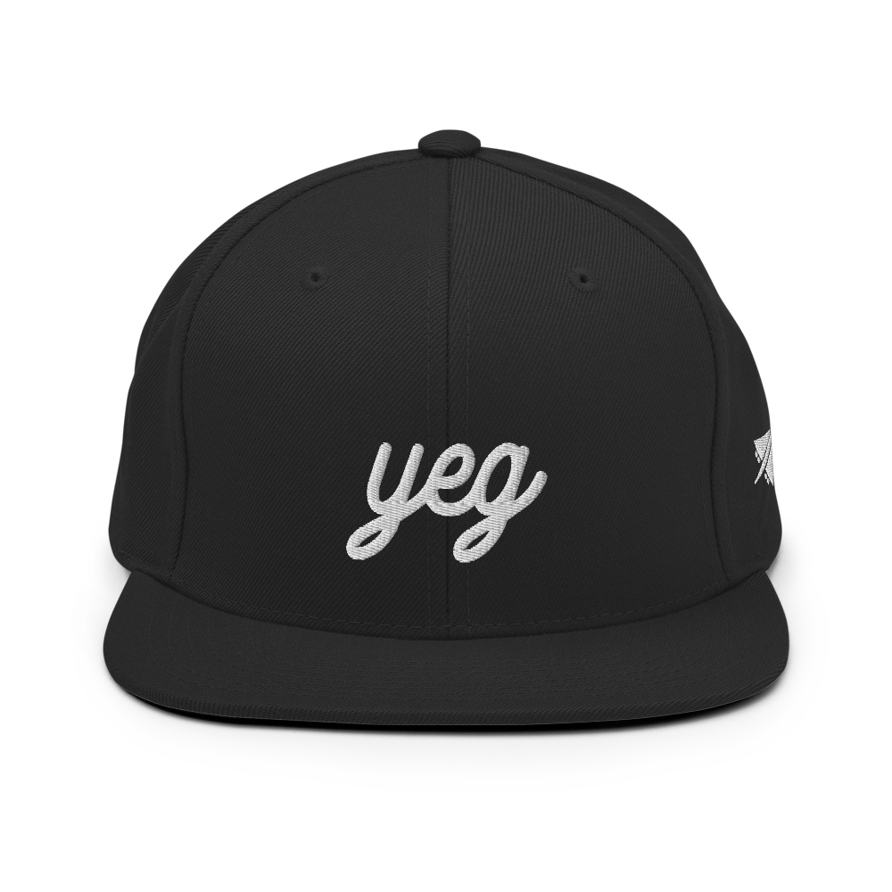 Vintage Script Snapback Hat • YEG Edmonton • YHM Designs - Image 08
