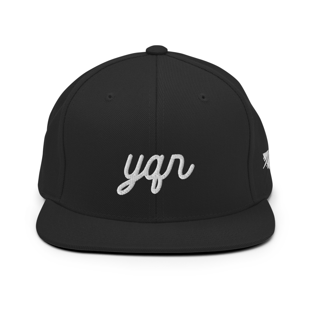 Vintage Script Snapback Hat • YQR Regina • YHM Designs - Image 08