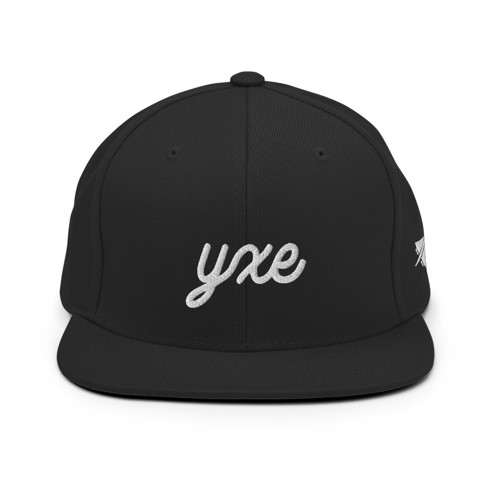 Vintage Script Snapback Hat • YXE Saskatoon • YHM Designs - Image 08