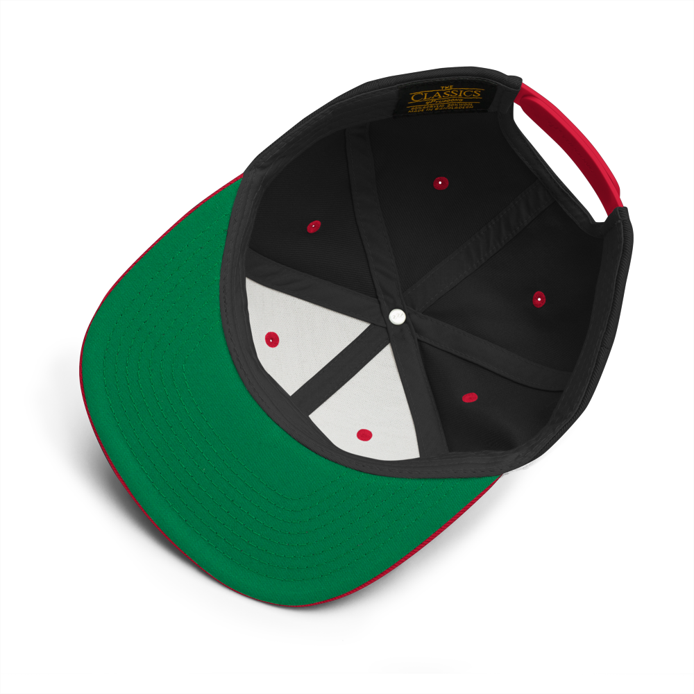 Maple Leaf Snapback Hat - Red/White • YQM Moncton • YHM Designs - Image 04