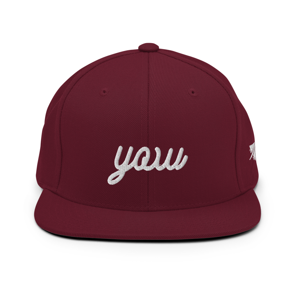 Vintage Script Snapback Hat • YOW Ottawa • YHM Designs - Image 10