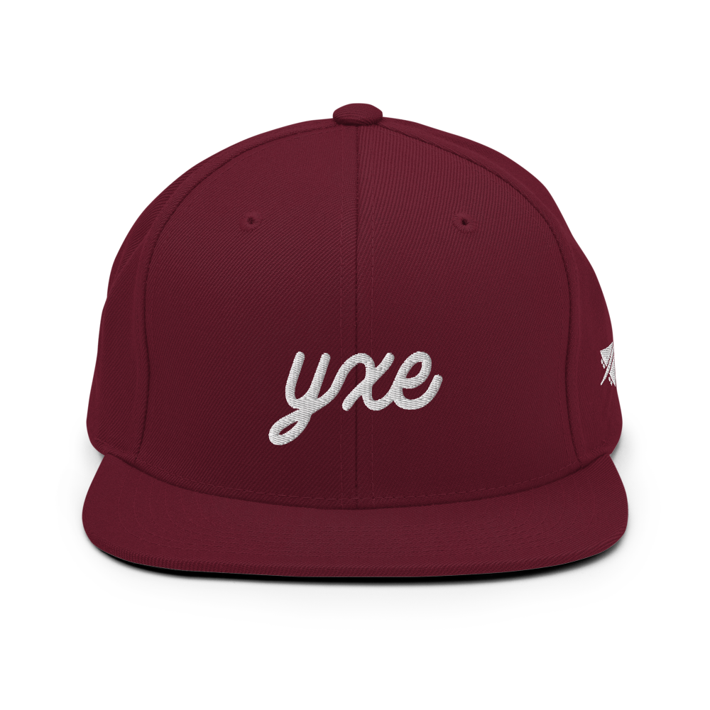 Vintage Script Snapback Hat • YXE Saskatoon • YHM Designs - Image 10