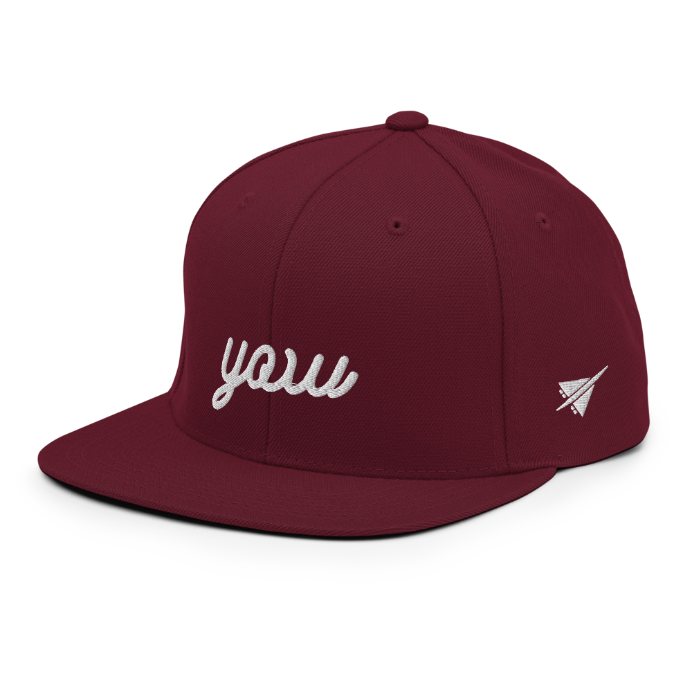 Vintage Script Snapback Hat • YOW Ottawa • YHM Designs - Image 12