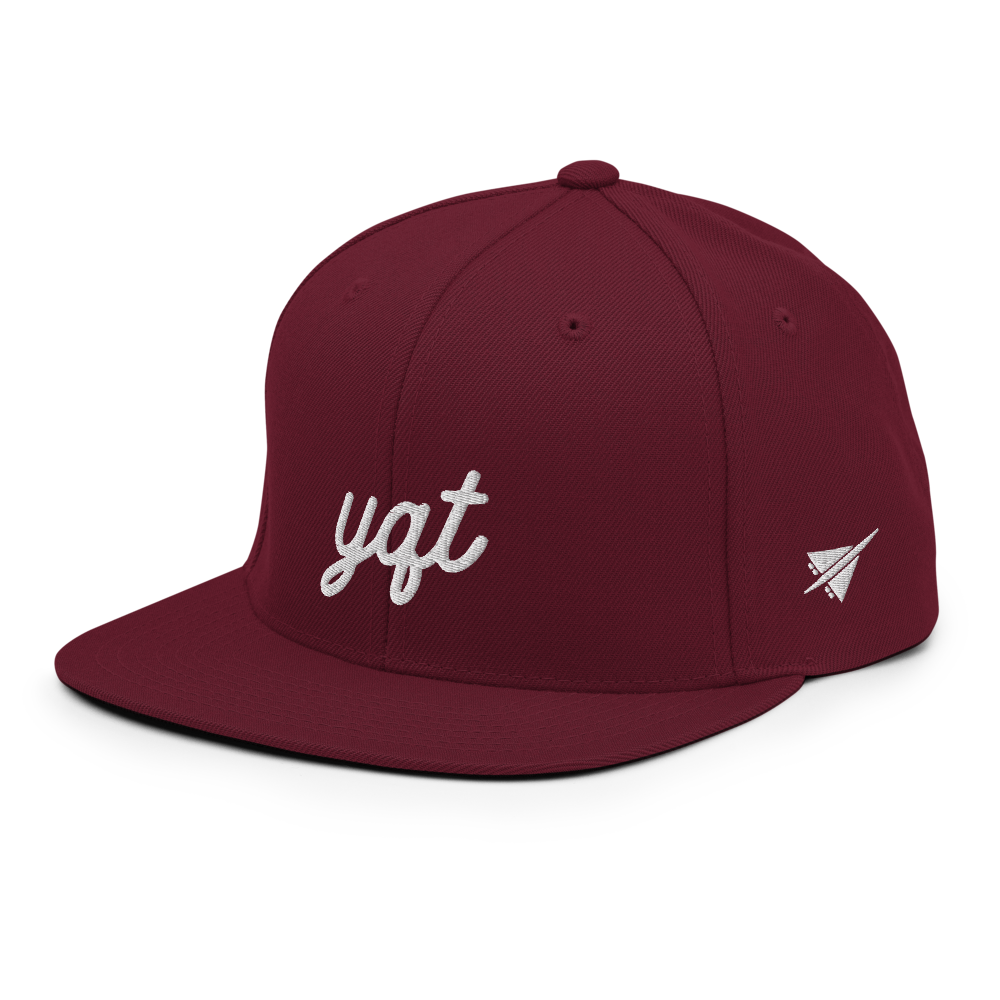 Vintage Script Snapback Hat • YQT Thunder Bay • YHM Designs - Image 12