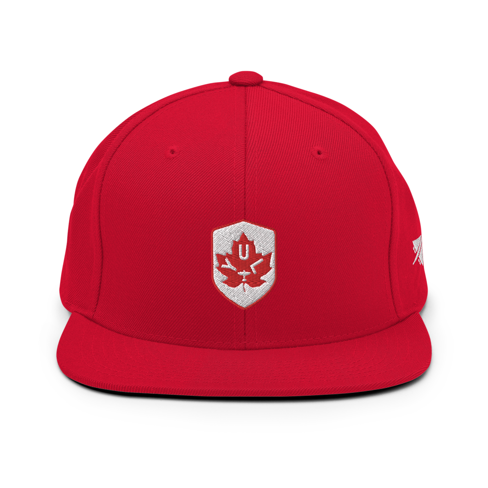 Maple Leaf Snapback Hat - Red/White • YUL Montreal • YHM Designs - Image 17