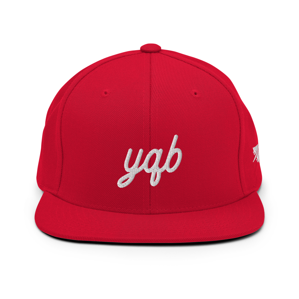 Vintage Script Snapback Hat • YQB Quebec City • YHM Designs - Image 13
