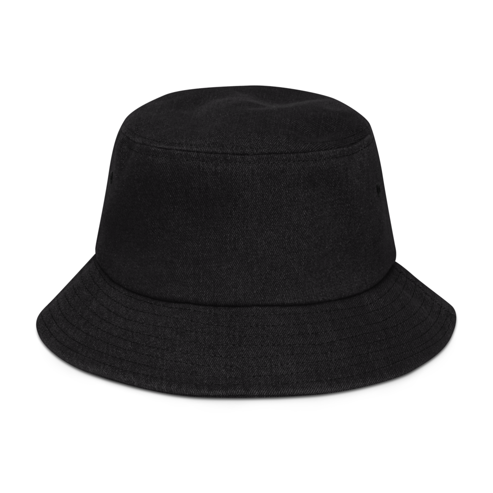 Vintage Script Denim Bucket Hat • YEG Edmonton • YHM Designs - Image 06