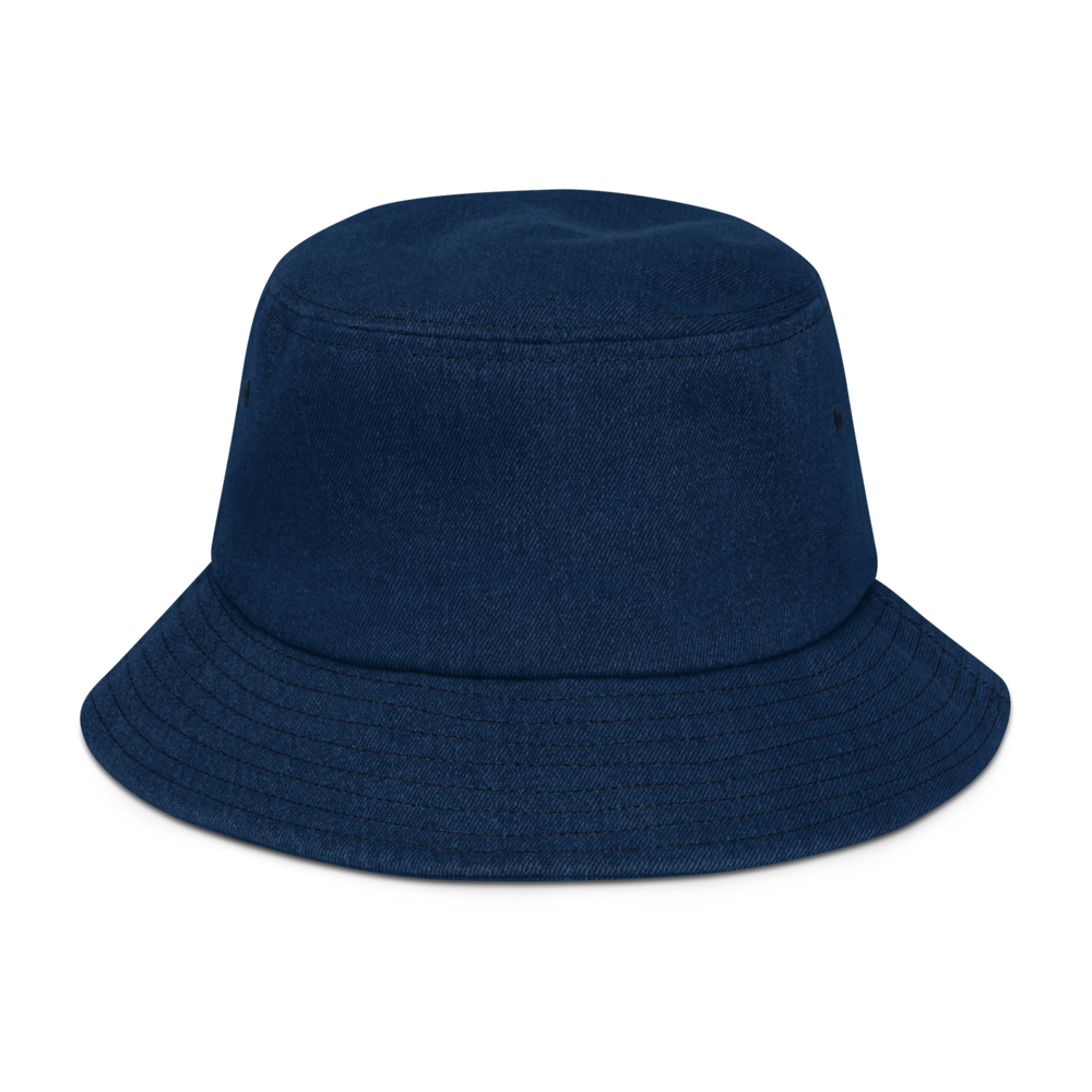 Vintage Script Denim Bucket Hat • YEG Edmonton • YHM Designs - Image 09