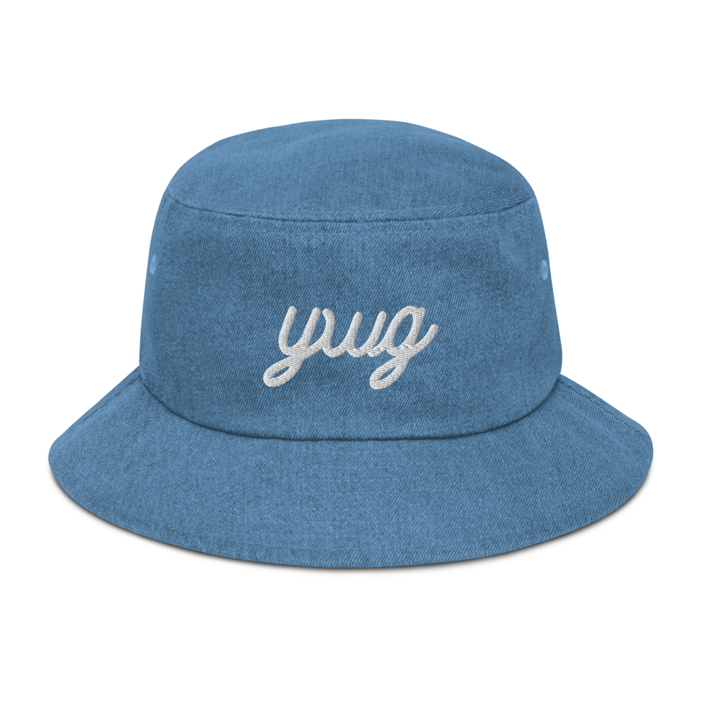 Vintage Script Denim Bucket Hat • YWG Winnipeg • YHM Designs - Image 16