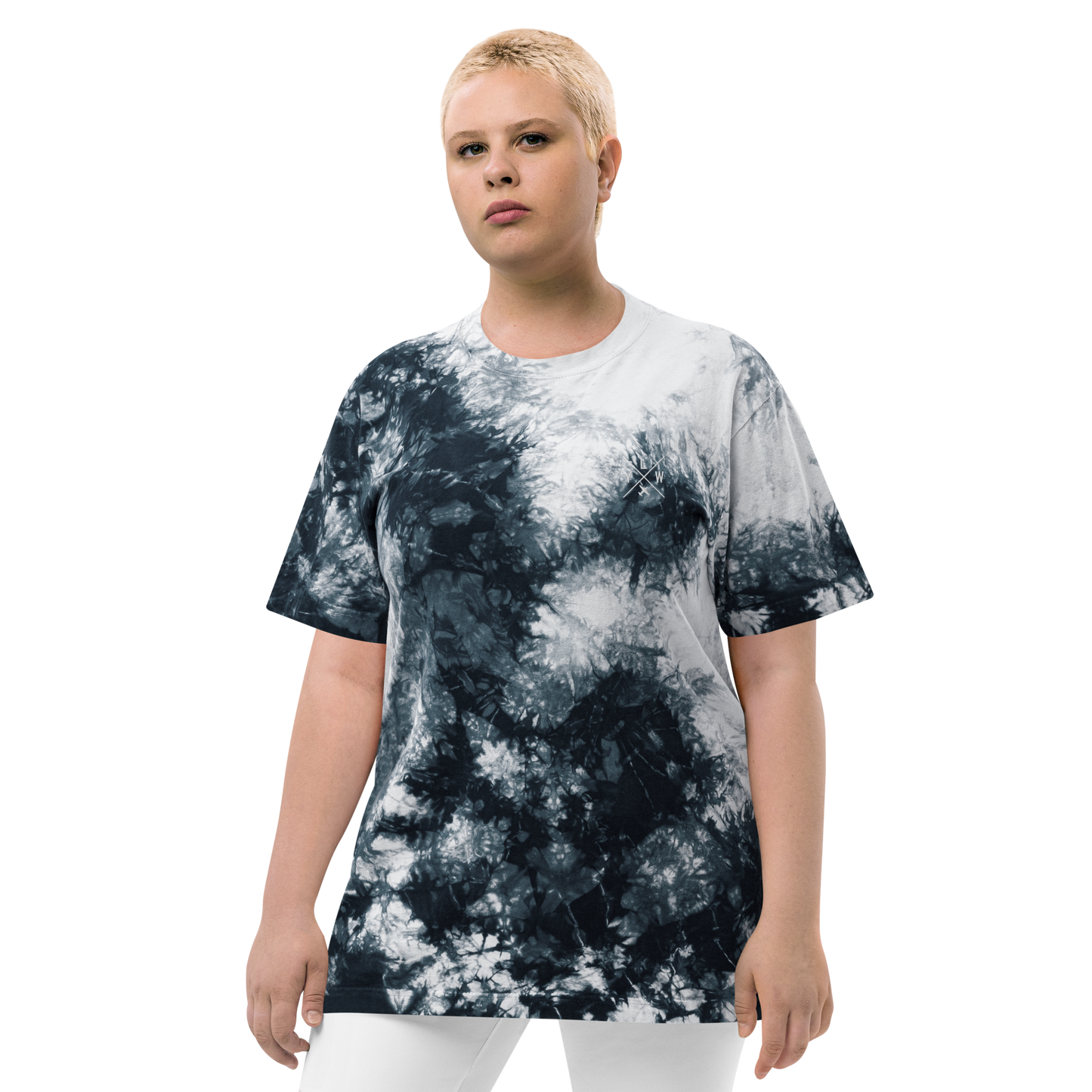 Crossed-X Oversized Tie-Dye T-Shirt • YLW Kelowna • YHM Designs - Image 16