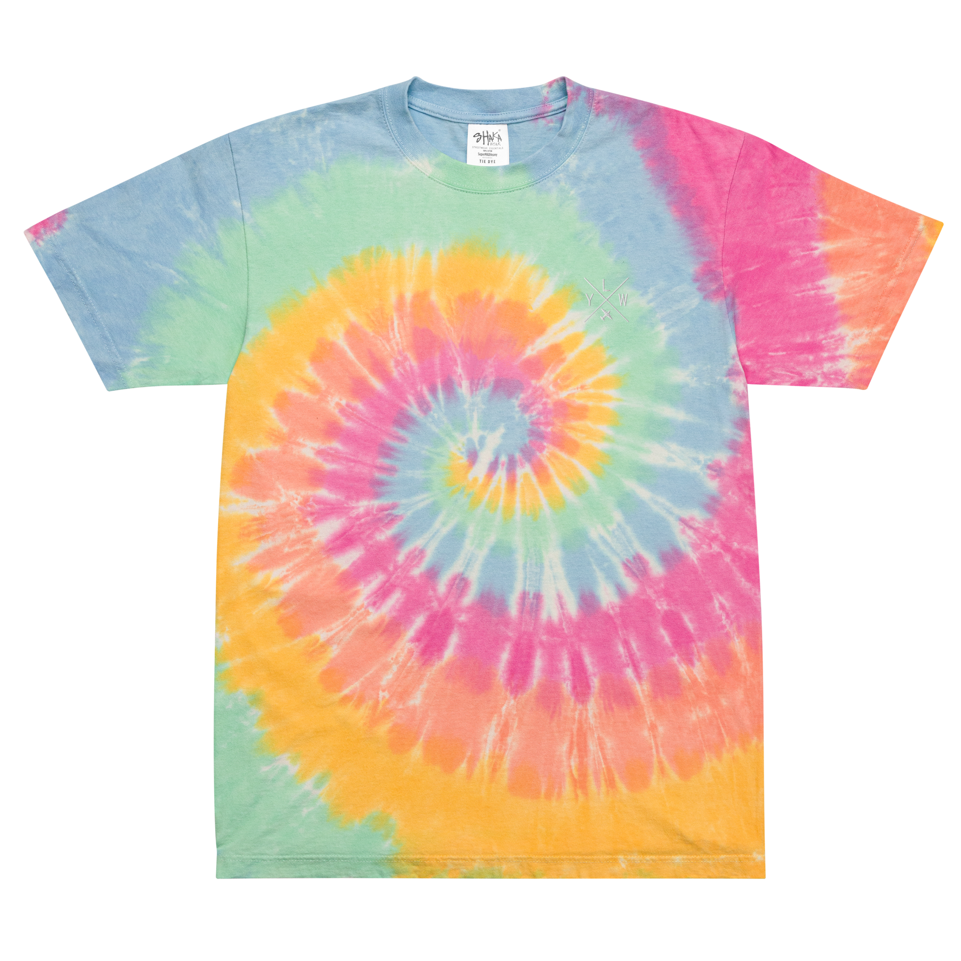Crossed-X Oversized Tie-Dye T-Shirt • YLW Kelowna • YHM Designs - Image 02