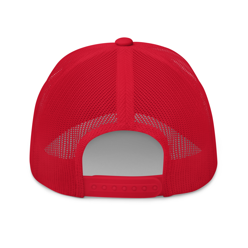 Roundel Trucker Hat - Black & White • AMS Amsterdam • YHM Designs - Image 10