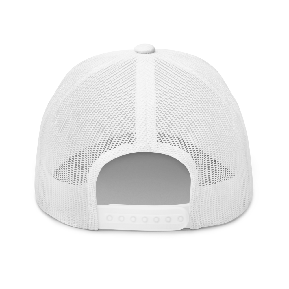 Roundel Trucker Hat - Black & White • CLT Charlotte • YHM Designs - Image 13