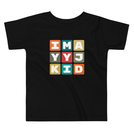 YYJ Victoria Toddler T-Shirt • Colourful Blocks Design • YHM Designs - Image 02