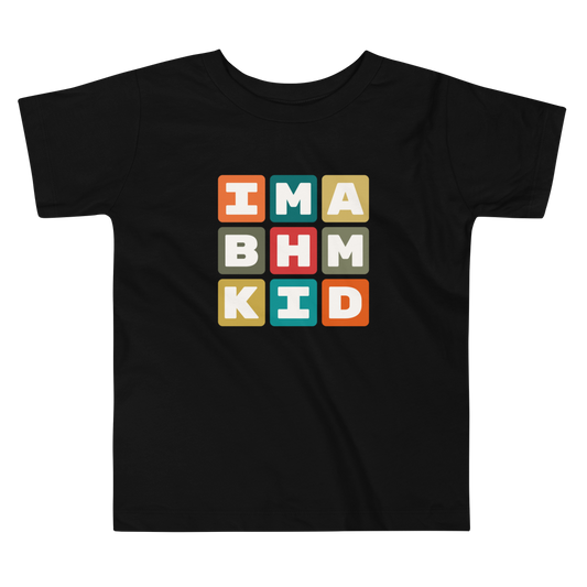 BHM Birmingham Toddler T-Shirt • Colourful Blocks Design • YHM Designs - Image 02