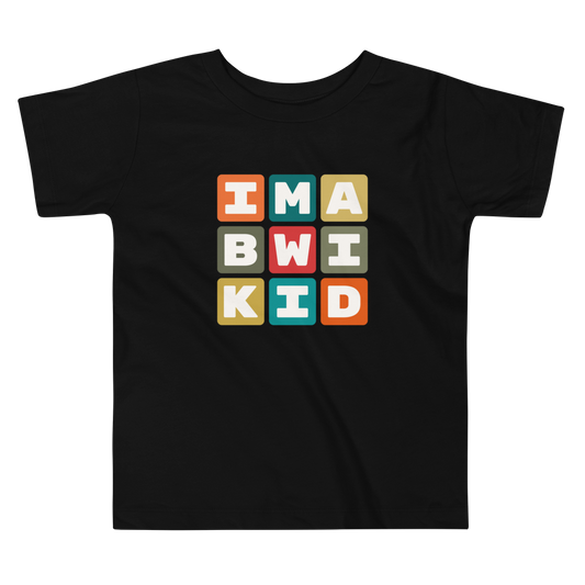 BWI Baltimore Toddler T-Shirt • Colourful Blocks Design • YHM Designs - Image 02