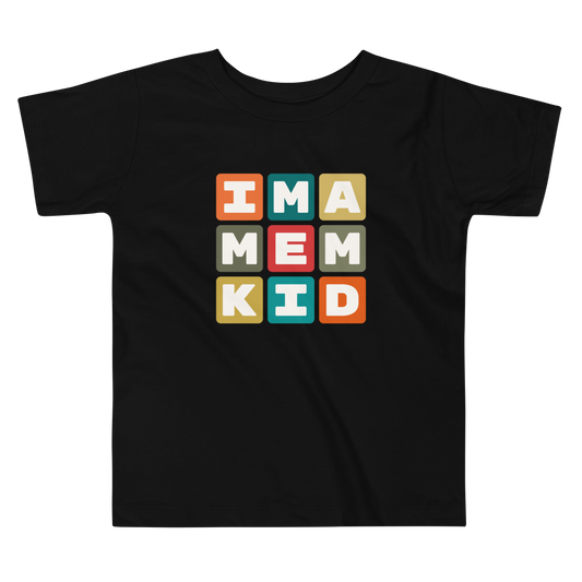 MEM Memphis Toddler T-Shirt • Colourful Blocks Design • YHM Designs - Image 02