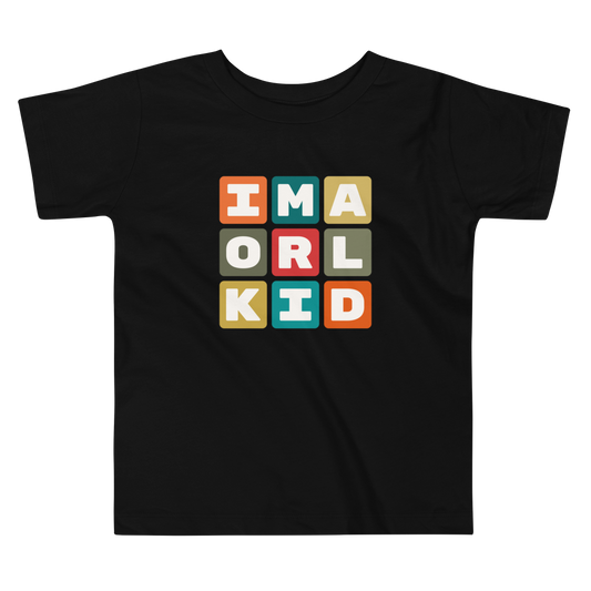 ORL Orlando Toddler T-Shirt • Colourful Blocks Design • YHM Designs - Image 02
