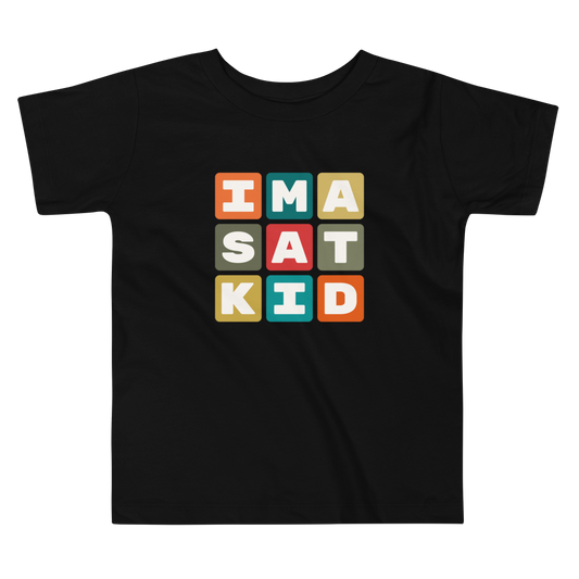 SAT San Antonio Toddler T-Shirt • Colourful Blocks Design • YHM Designs - Image 02