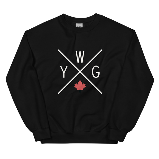 Maple Leaf Sweatshirt • YWG Winnipeg • YHM Designs - Image 02