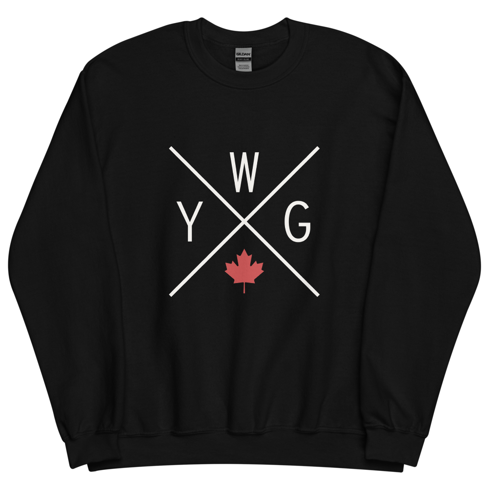 Maple Leaf Sweatshirt • YWG Winnipeg • YHM Designs - Image 06