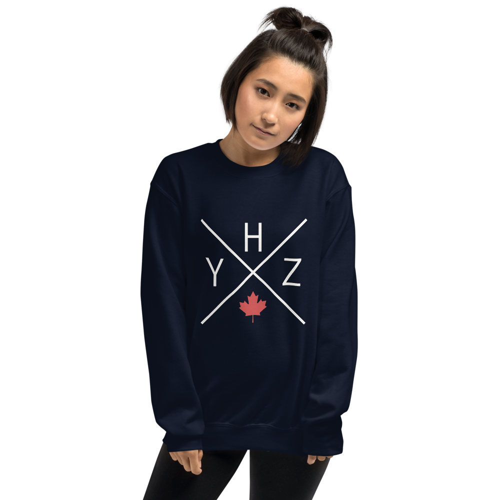 Maple Leaf Sweatshirt • YHZ Halifax • YHM Designs - Image 07