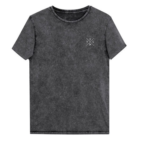 Crossed-X Denim T-Shirt • YXS Prince George • YHM Designs - Image 02