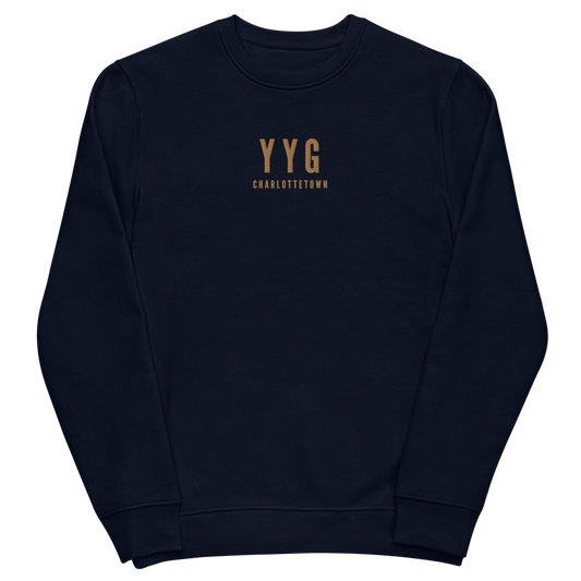 Sustainable Sweatshirt - Old Gold • YYG Charlottetown • YHM Designs - Image 02