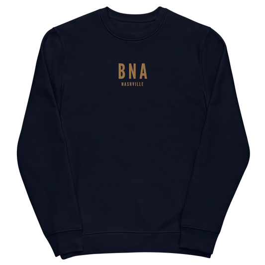 Sustainable Sweatshirt - Old Gold • BNA Nashville • YHM Designs - Image 02