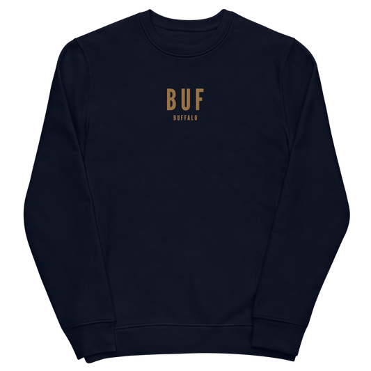 Sustainable Sweatshirt - Old Gold • BUF Buffalo • YHM Designs - Image 02