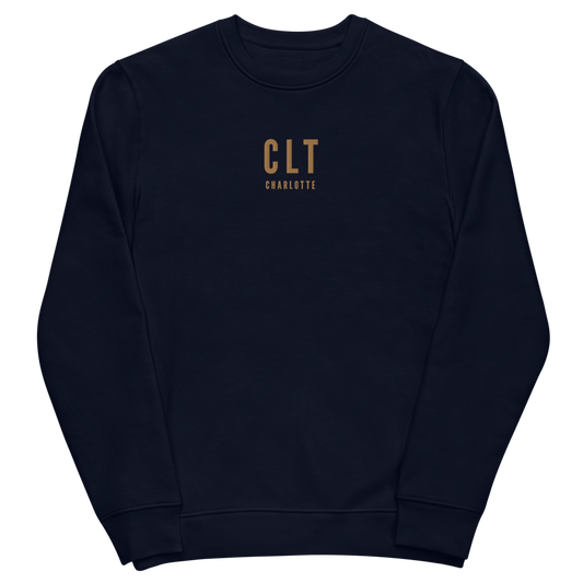 Sustainable Sweatshirt - Old Gold • CLT Charlotte • YHM Designs - Image 02