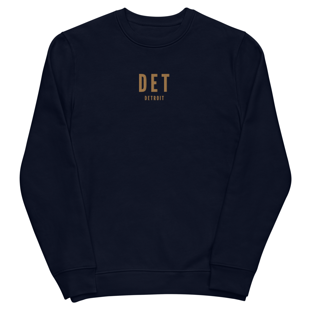 Sustainable Sweatshirt - Old Gold • DET Detroit • YHM Designs - Image 02