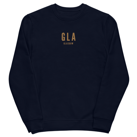 Sustainable Sweatshirt - Old Gold • GLA Glasgow • YHM Designs - Image 02