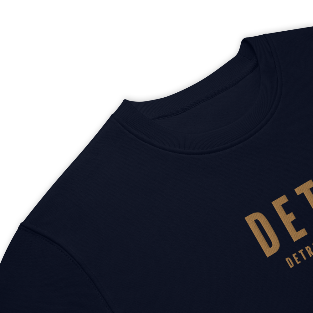 Sustainable Sweatshirt - Old Gold • DET Detroit • YHM Designs - Image 04