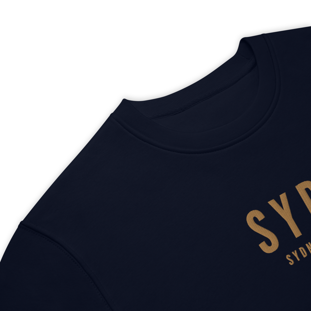 YHM Designs - SYD Sydney Sustainable Eco Sweatshirt - Embroidered with City Name and Airport Code - Image 04