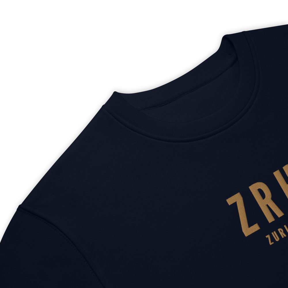 Sustainable Sweatshirt - Old Gold • ZRH Zurich • YHM Designs - Image 04