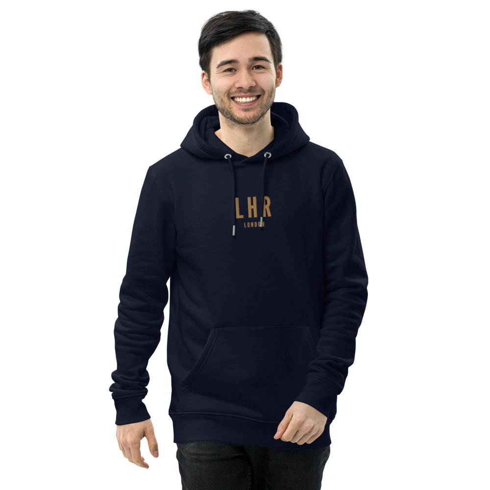 Sustainable Hoodie - Old Gold • LHR London • YHM Designs - Image 01