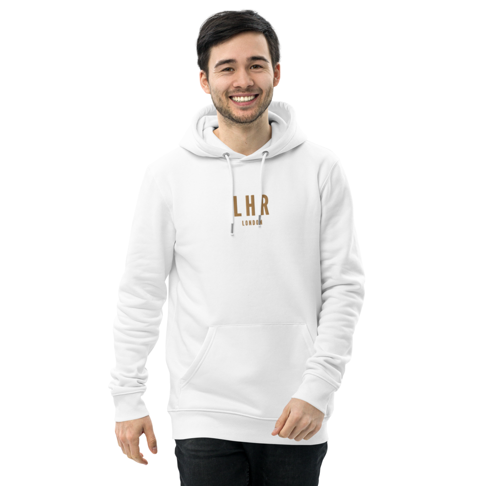 Sustainable Hoodie - Old Gold • LHR London • YHM Designs - Image 09