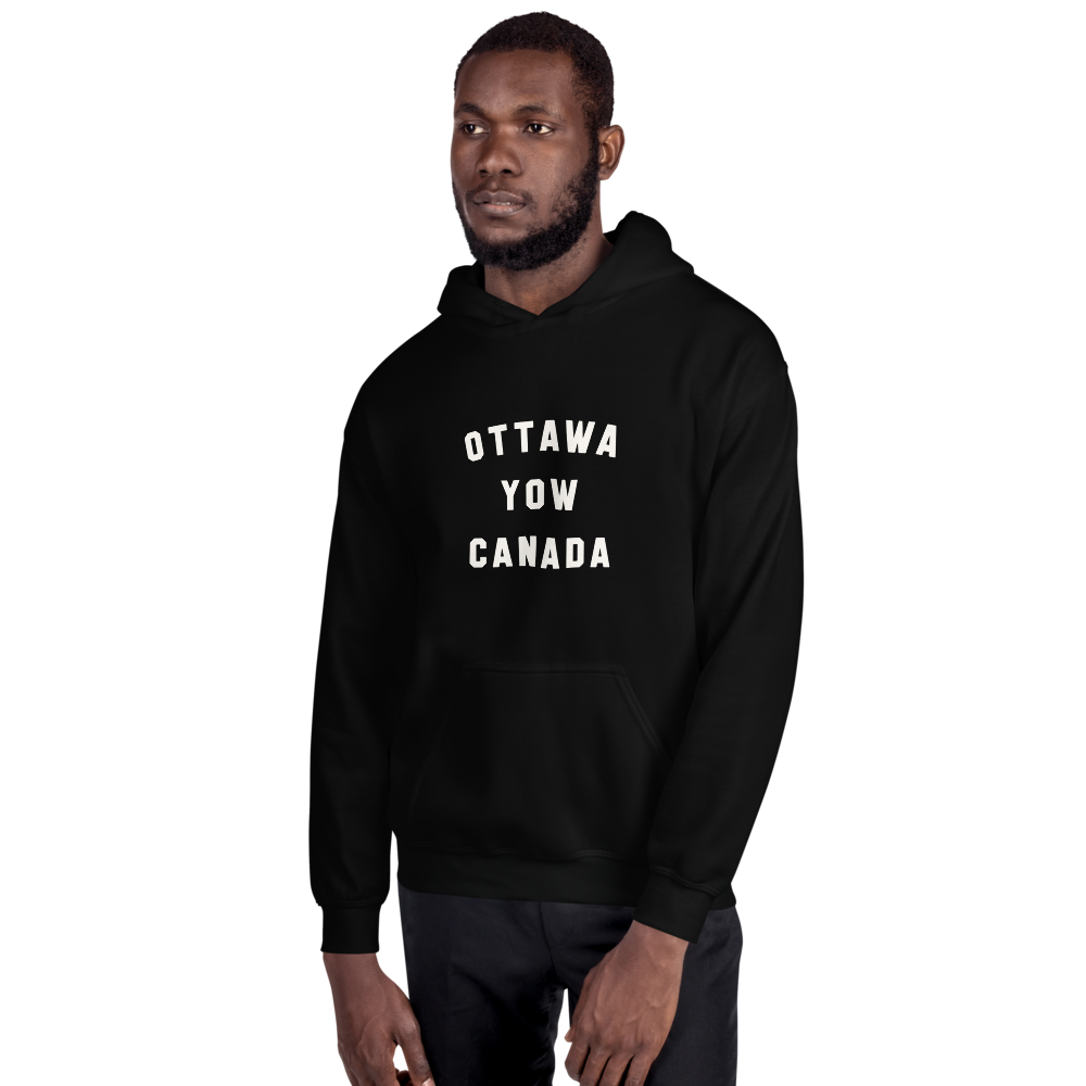 Varsity Hoodie - White • YOW Ottawa • YHM Designs - Image 07