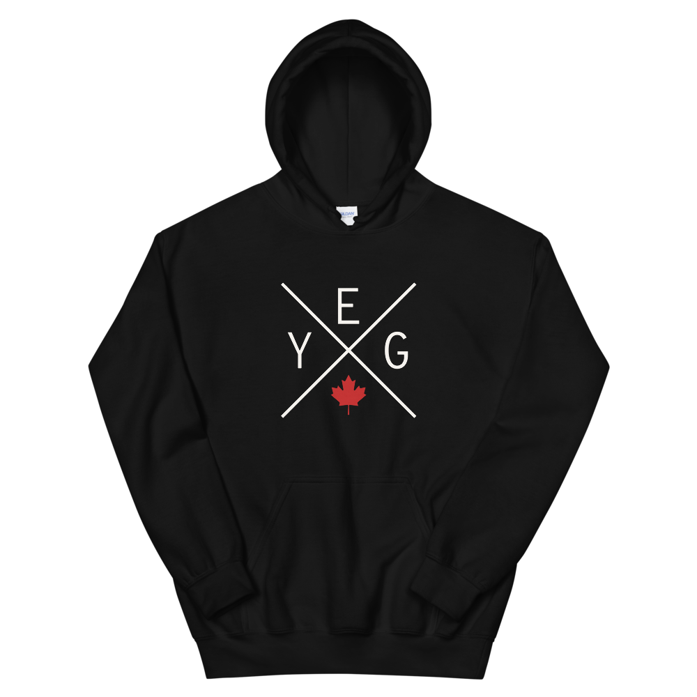 Maple Leaf Unisex Hoodie • YEG Edmonton • YHM Designs - Image 02