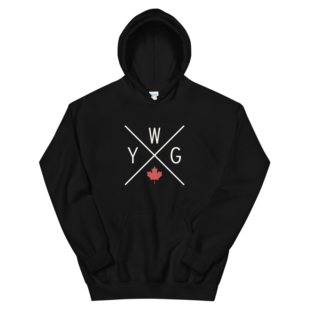 Maple Leaf Unisex Hoodie • YWG Winnipeg • YHM Designs - Image 02
