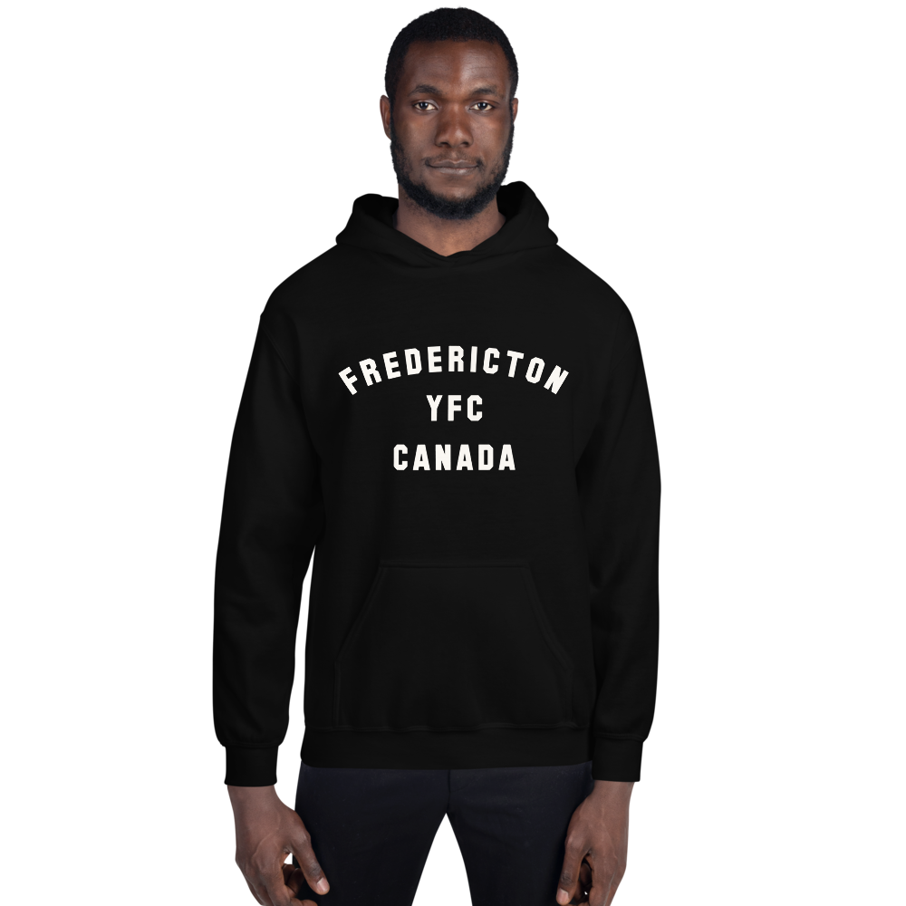 Varsity Hoodie - White • YFC Fredericton • YHM Designs - Image 01