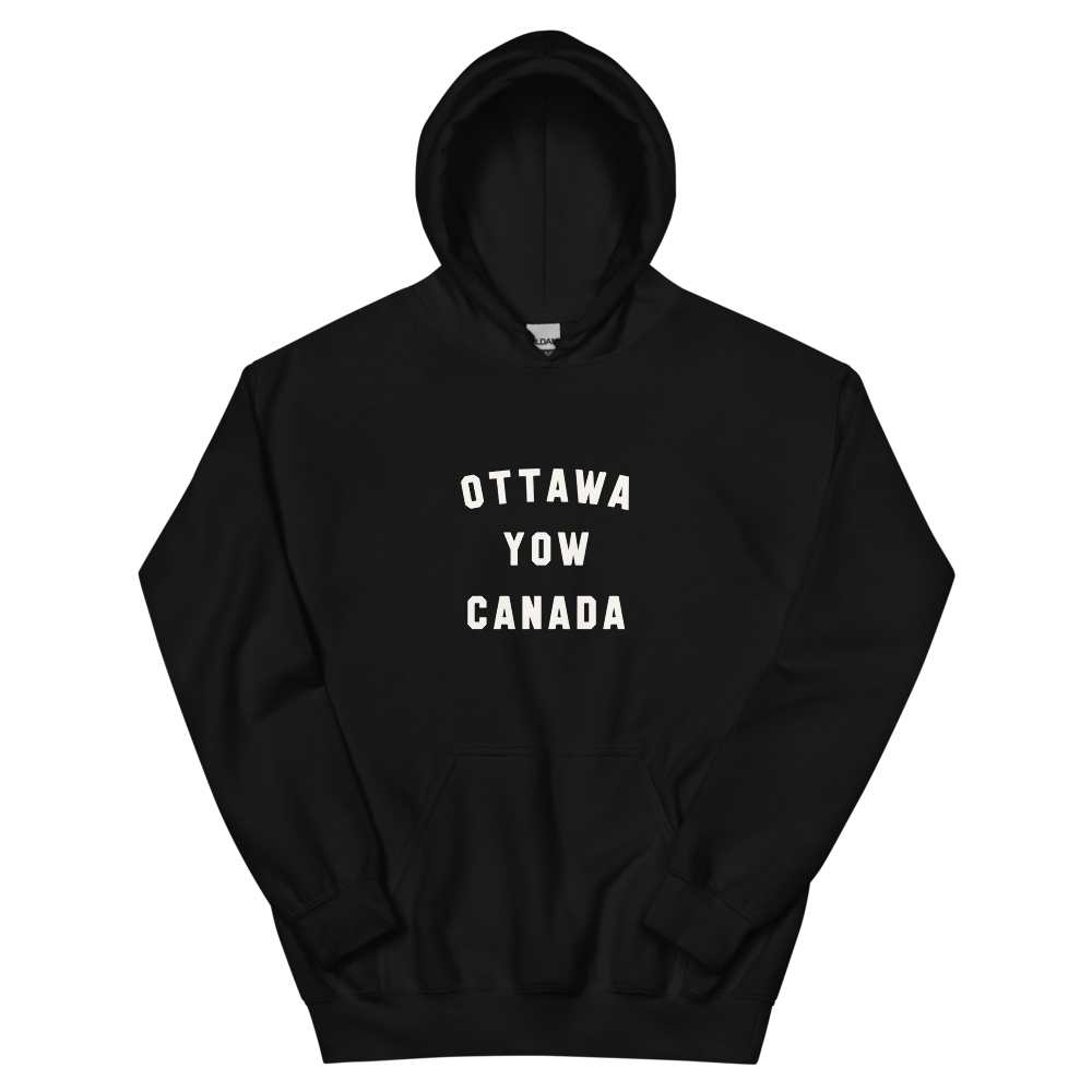 Varsity Hoodie - White • YOW Ottawa • YHM Designs - Image 02